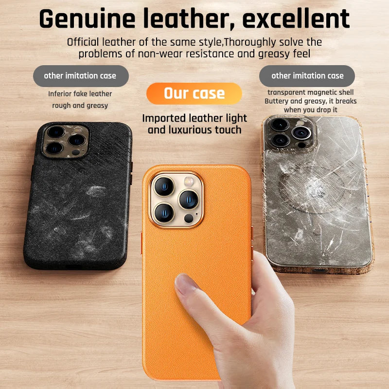 Luxury Leather Iphone Case